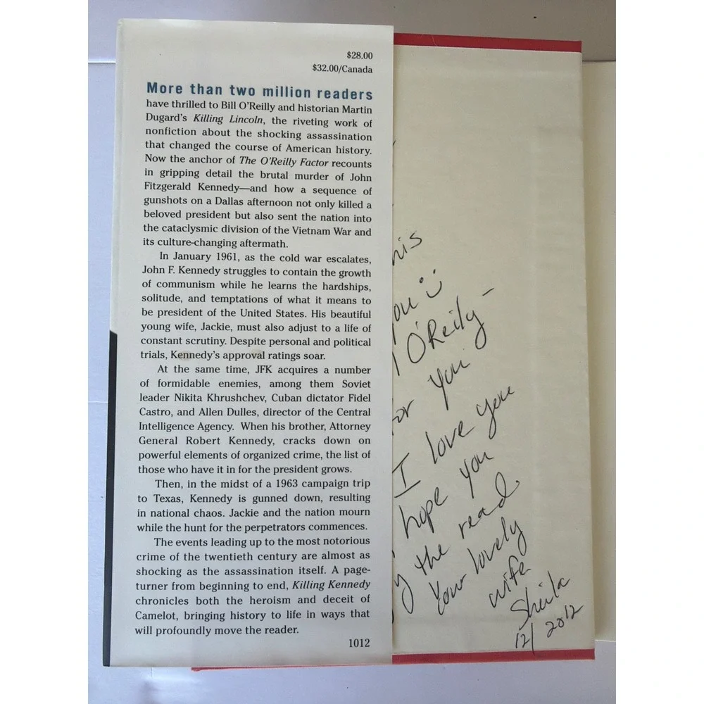 Killing Kennedy Bill O'Reilly Martin Dugard Hardcover History Book